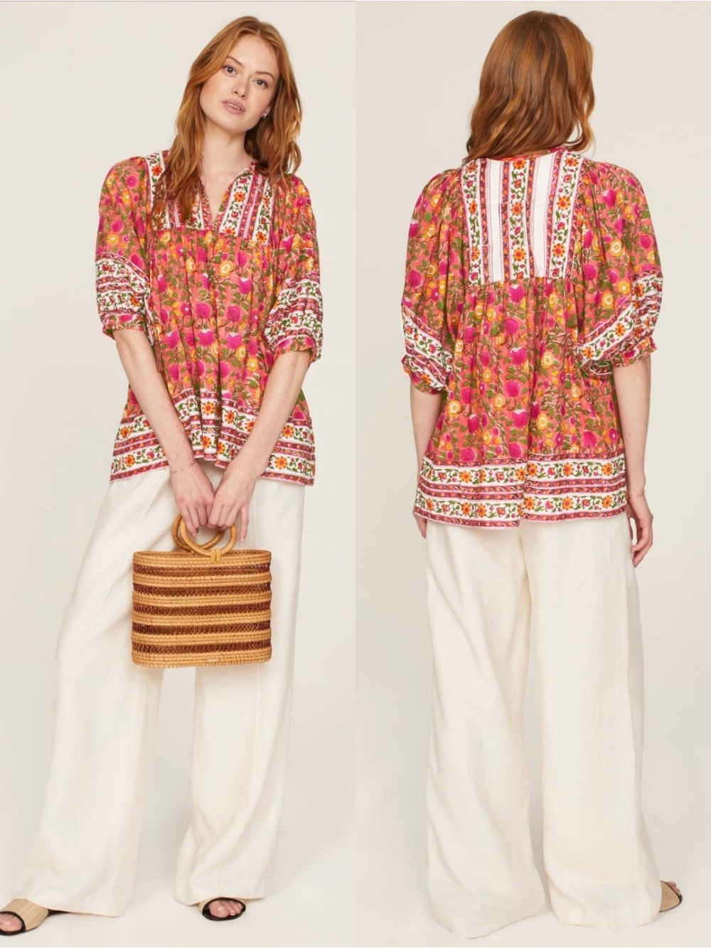 MILLE Thalia Top Boho Print S - Picture 9 of 11